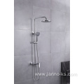 Black Bathroom Rainfall Shower Faucet Mixer Tap